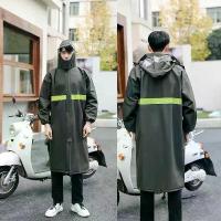 ราคา เทรนช์โค้ทตัวยาว ฟูกุย ผ้าทอ สีเขียวทหาร เหมาะสำหรับกิจกรรมกลางแจ้ง เช่น เดินป่า เสื้อกันฝนชิ้นเดียว เสื้อปอนโชฝน เสื้อกันฝนแบบหนา กันน้ำฝนตกหนัก (1733115830358344869)