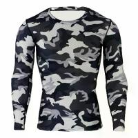 ราคา เสื้อยืดลายพรางผู้ชาย เสื้อยืดแขนยาวสำหรับวิ่ง กีฬา ลำลอง ปั่นจักรยาน ลายพราง ระบายอากาศได้ดี แห้งเร็ว (1733815079915259631)
