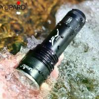 ราคา T6 สองหลอดไฟสำหรับการตั้งแคมป์กลางแจ้ง แสงสีม่วงสีเหลือง แสงที่แข็งแกร่ง ดำน้ำ เติม L2 ไฟฉาย ไฟหน้าใต้น้ำ ระยะไกล กันน้ำ 266 (1729693125729093832)