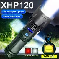 ราคา ไฟฉาย LED ซูเปอร์เอชพี120, ไฟฉายพลังงานสูงเอชพี90, ไฟฉายยุทธวิธีแบบชาร์จได้, ไฟแคมป์ปิ้ง USB 18650, 1 ชิ้น ตะเกียง วินเทจ (1734243728012642193)
