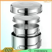 ราคา แบบพกพา ฟองน้ำ ชุดเครื่องครัวสำหรับการตั้งแคมป์ ไม่ติด พร้อมที่จับพับได้ ชุดกระทะกลางแจ้ง ไม่เคลือบ ชุดหม้อชามปิคนิค ไต่เขา (1734422519864460956)