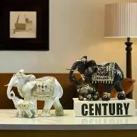ราคา งานประติมากรรมเรซิ่นรูปแม่ช้างและลูกช้าง ของตกแต่งบ้าน สำนักงาน เสริมสิริมงคล โชคลาภ (1734155056358983000)