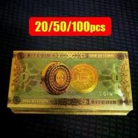ราคา ธนบัตรสีทอง ใหม่ล่าสุด 20~100 ชิ้น ธนบัตรหนึ่งบิตคอยน์ ทำจากพลาสติก ธนบัตรปลอม BTC เหมาะสำหรับเป็นของขวัญของที่ระลึก ของตกแต่งบ้าน (1731320535584179626)