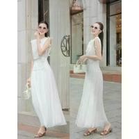 ราคา French Korea ชุดSetกระโปรงผ้ามุ้งทรงเจ้าหญิง ใส่ออกงาน ใส่ไปทำบุญ Showroom เสื้อแขนกุดลูกไม้+กระโปรงผ้ามุ้งซีทรู (1734051967212423049)