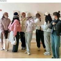 ราคา จัดส่งเฉพาะจุด New Padded Korea R004 พร้อมส่ง เสื้อกันหนาวเสื้อโค้ท แจ็คเก็ตสีพาสเทล กันน้ำได้ (1734090726199362597)