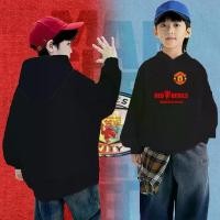 ราคา Manchester United X Team Viewer เสื้อกันหนาวคอกลม Design Unisex Jacket kid Hoodie Man Baju Lelaki Baju Sejuk unisex (1733365020558853588)