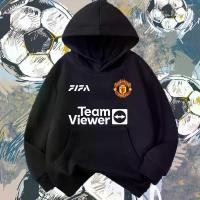 ราคา แมนเชสเตอร์ ยูไนเต็ด/ฟุตบอล themed hoodie with Manchester United football team logo printed on child เสื้อฮู้ด 120CM-150CM and Adult size M-3XL (1733592818585470236)