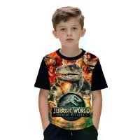 ราคา แขนสั้นพิมพ์ลาย Jurassic World Fallen Kingdom สำหรับเด็กผู้ชาย ระบายอากาศได้ดีและแห้งเร็ว เสื้อแขนสั้นอเนกประสงค์สำหรับเด็ก พิมพ์ดิจิทัล 3D ธีมภาพยนตร์ เสื้อยืดเท่ห์สำหรับสไตล์แอ (1733322417033217081)