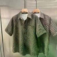 ราคา เสื้อเชิ้ต แขนสั้น สไตล์วินเทจ ผ้ากอซ ลายสก๊อต สำหรับผู้ชาย ใส่หน้าร้อน เท่ หลวม ลำลอง คอปก แขนห้าส่วน อินเทรนด์ เสื้อ เชิ้ต คอ จีน แขน สั้น เสื้อ ลาย สก็อต คาวบอย (1732628222144579371)