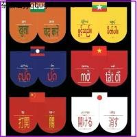 ราคา (พร้อมส่ง) ป้ายเปิดปิด (อาเซียน จีน ญี่ปุ่น พม่า)ป้ายเปิดร้าน แถมตัวจุ๊บติดกระจก ป้ายผ้าแคนวาส ป้ายตกแต่งร้านค้า (1733769101116802194)