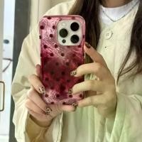 ราคา Niche Ins Raspberry Powder Blooming Polka Dot for Iphone16/17promax Phone Case 14 Apple 15pm Female (1733352557066946158)