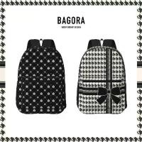 ราคา Bagora สะพายหลัง สไตล์ชาแนลลายตราสาน กระเป๋าเป้สะพายหลัง ความจุสูง เหมาะกับสาวๆ ออฟฟิศ จุของเยอะ (1732899805222504003)