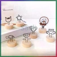 ราคา Sanli คลิปหนีบกระดาษโน๊ต คลิปหนีบรูปภาพ กระดาษโน้ต ฐานไม้ สำหรับตกแต่งบ้าน ตั้งโต๊ะ ออฟฟิศ (1733911254154052904)
