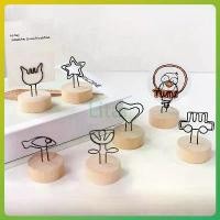 ราคา คลิปหนีบกระดาษโน๊ต คลิปหนีบรูปภาพ กระดาษโน้ต ฐานไม้ สำหรับตกแต่งบ้าน ตั้งโต๊ะ ออฟฟิศ (1733567002828900128)