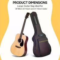 ราคา 1 41inch Acoustic and Classical Guitar Travel Bag, with 0.35inch Foam Pads, Leak-Proof Design and Dual Adjustable Shoulder Straps, Includes Anti-Slip Mat (1733885513365161704)