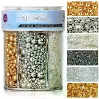 ราคา Sprinkles for Cake Decorating, 11Oz 3 Colors Gold Silver White Pearl and Sanding Sugar Sprinkles Mix for Cake Cupcake Ice Cream Donuts Cookie Baking Toppings (1733906000949577004)