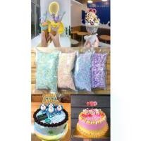 ราคา สินค้าขายดี คลังสินค้า ขายส่ง 1 กิโลกรัม เม็ดน้ำตาล เรนโบว์ เกล็ดน้ำตาล เม็ดน้ำตาลแต่งเค้ก sprinkle โรยหน้าเค้ก sugar Sprinkles Blue Ribbin (1734429336196777754)