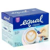 ราคา [ส่งฟรี] Equal Classic 0 Calorie Sweetener Equal Classic, a Sweetener That Replaces Sugar, 1g. X 50 Sachets (1734160179200427189)