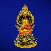 ราคา หลวงปู่ทวด รุ่น พรโพธิสัตว์ องค์พระเนื้อชนวนชุบทองแท้ลงยาจีวรส้ม ฐานเนื้อชนวนชุบทองแท้ลงยาสีเขียว สร้าง ..499..องค์ หมายเลข ..149.. พร้อมใบรับรอง พระ แท้ กระจก นูน พระเครื่อง พ (1729661832043858067)