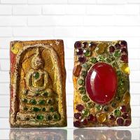 ราคา [จัดส่งทันที] พระเครื่อง พระสมเด็จโต เนื้อผงประดับพลอย กรุวังหน้า วัดพระแก้ว (1732973883746715242)