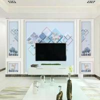 ราคา Self-Adhesive PVC Border Living Room TV Background Wall Mural Living Room Video Wall Bedroom Wallpaper Cross-Border Dropshipping (1734167428970547023)