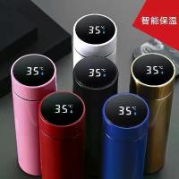 ราคา แก้วเก็บความร้อนวัดอุณหภูมิอัจฉริยะ 304 แก้วน้ำสแตนเลสสองชั้น แก้วบอกอุณหภูมิสำหรับของขวัญธุรกิจรถยนต์พร้อมโลโก้แกะสลัก สีน้ำ ❥♥❤❣❤♥❥แก้ว (พร้อมช้อน)-สีดำ❥♥❤❣❤♥❥ ขวดสุญญากาศ กระต (1734004649809905071)