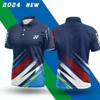 ราคา 2568 Polo Shirt Men's Badminton Shirt Polo Shirt Mens Casual Sports Shirt Dry Short Sleeve Sports Shirt (1733218196019251021)