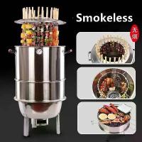 ราคา เตาอบ BBQ เตาปิกนิคกลางแจ้ง เตาปิ้งย่าง ไร้ควันกลางแจ้ง ,เตาอบย่างถ่าน เตาบาร์บีคิวสแตนเลส แบบแขวน (1733670504093222255)