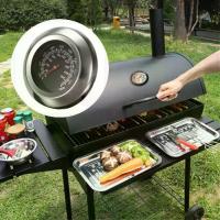 ราคา Barbecue Thermometer Silver Black Bimetallic Thermometer Barbecue Bbq Oven Tool Thermometer M5T3 (1733416923611039227)