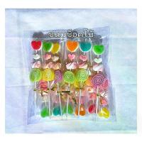 ราคา เก็บเงินปลายทาง. เยลลี่+มาชเมโล่เสียบไม้ (1แพ็ค12ไม้) เยลลี่คละรสชาติ คละรูปแบบ มีเยลลี่โรล แตงโม หัวใจ กระต่าย รูปสัตว์น้ำ รูปดาว และอื่นๆ (1733029962828514977)