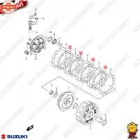 ราคา แผ่นคลัตช์ตัวตาม PLATE, CLUTCH DRIVEN แท้ Suzuki Raider R 150 Fi / GSX-R150 / GSX-S150 (1733078100264584879)