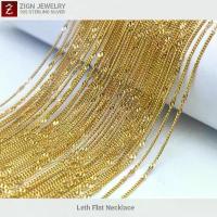 ราคา Zign Jewelry สร้อยอิตาลี่ NSY0006 (ITALY 925) 18K Plate รุ่นเลทแบนคั่น (1733218203158873608)