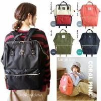 ราคา anello แท้100% Backpack Large size รุ่นผ้า canvas ไซส์ใหญ่สุด กระเป๋าเดินทาง (แถมตุ๊กตา) (1734259460170875926)