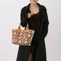ราคา 2025 New Canvas Printed Bag Tote Bag Fashion Garden Bag Textured Shoulder Bag Women Handmade Aima Women's Bag (1733875606265431863)