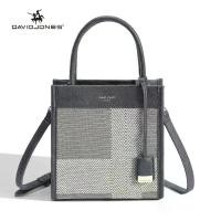 ราคา David Jones Paris women tote bag canvas female handbag lady shoulder bag crossbody bag (1733246888283112731)