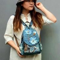 ราคา Backpack Women Cotton Linen Canvas Small Backpack Ethni (1733531016451098143)