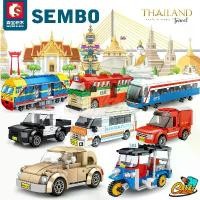 ราคา ตัวต่อ Sembo Block ยานพาหนะ Thailand รถเมล์ รถตุ๊กตุ๊ก ฯลฯ บล็อกบัสเตอร์ (1733368524783453918)