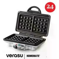 ราคา เครื่องอบวาฟเฟิลสี่เหลี่ยม VERASU HOMEMATE รุ่น HOM-TSK2103W Belgian Waffle Maker (1730294416441641774)