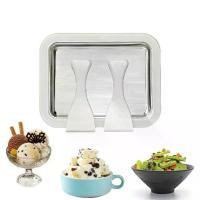 ราคา Non-electric Portable Rolled Ice Cream Maker Frozen Dessert Maker Spatulas Homemade Ice Cream Pan Home Use Tray Food Grade Fry Ice Cream Family Fun (1733482201746736635)