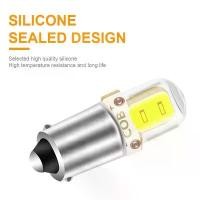 ราคา 2PCS BA9S LED T4W H6W LED-CANBUS COB 2LED หลอดไฟภายในรถใบอนุญาต Light MARKER อ่านอัตโนมัติโคมไฟสีขาว 6000K 12V (1734169273260606522)