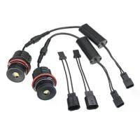 ราคา หลอดไฟ LED สีขาวกำลังสูง 6500K 40W/ชิ้น หลอดไฟวงแหวน Angel Eye Halo สำหรับใช้เป็นไฟแสดงตำแหน่ง (Marker Light) แบบทดแทนสำหรับ BMW E39 E53 E60 E63 (1734406789231183392)