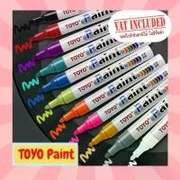 ราคา ll ร้านคนไทยแท้ๆ ll Toyo Paint ปากกาเขียนยาง ปากกาเอนกประสงค์ เขียนได้ทุกสภาพผิว Marker ปากกาเพ้นท์ ของแท้ 100% อุปกรณ์ เครื่องเขียน (1734315392291472629)