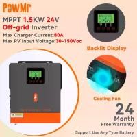 ราคา PowMr 1.5KW 24V Off Grid Solar Hybrid Inverter 230Vac ในตัว 80A MPPT Charge Controller 50/60Hz Auto Identify Pure Sine Wave PV Voltage 30Voc-150Voc แบตเตอรี่ต้องรับประกัน ปี (1733584923922761445)