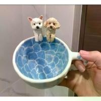 ราคา แก้วมัคและจานรูปสัตว์เลี้ยงทำมือ แก้วน้ำสัตว์เลี้ยง 3D ทำมือล้วน - บำบัดทุกวันด้วยการดื่มน้ำ ของที่ระลึกสำหรับสัตว์เลี้ยง ปรับแต่งได้สำหรับแมว สุนัข นก หนูแฮมสเตอร์ กระต่าย จานถ้ (1733306093650412967)