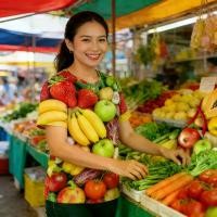 ราคา เสื้อยืด ผลไม้ ส้ม อะโวคาโด องุ่น แอปเปิ้ล ทุเรียน มะม่วง กล้วย เงาะ เสื้อยืดแตงโม (1733696991608734994)