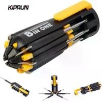 ราคา ชุดไขควง KIPRUN 8 in 1 พร้อมไฟ LED ชุดเครื่องมือ ดอกไขควงแบบพับได้ เครื่องมืออเนกประสงค์ เครื่องมือซ่อมบ้าน ไขควงวงล้อ (1732806309025515289)