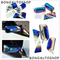ราคา ❦กระจกมองข้าง กระจก craft square สีไทเท กับ รุ้ง กระจกคราฟสแคว เลนส์ฟ้าตัดแสง✲ (1734393903361459364)