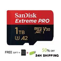 ราคา SanDisk Extreme Pro micro SD card SDHC 32GB SDXC 64GB 128GB 256GB 512 GB 1TB speed r/w 200/140 MB/s (sdsqxcd) memory card gopro8 gopro9 drone (1731972073700362868)