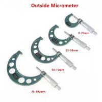 ราคา External Micrometer 0-25mm/0.01mm 25-50mm 50-75mm 75-100mm Gauge Vernier Caliper Measuring Tools (1733586915451831335)