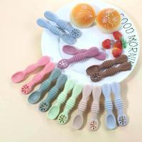 ราคา [COD] 2PCS Cute Baby Learning Spoons Utensils Set Food Grade Silicone Sticky Spoon Children Cutlery Training Spoon Feeding Tableware (1733440316144190769)